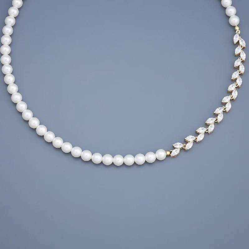 Gemstone and pearl necklaces for women -Trendy Necklace 180379