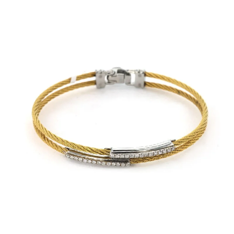 Women stylish bangles and bracelets -0.23 ctw Diamond Cable Bangle Bracelet