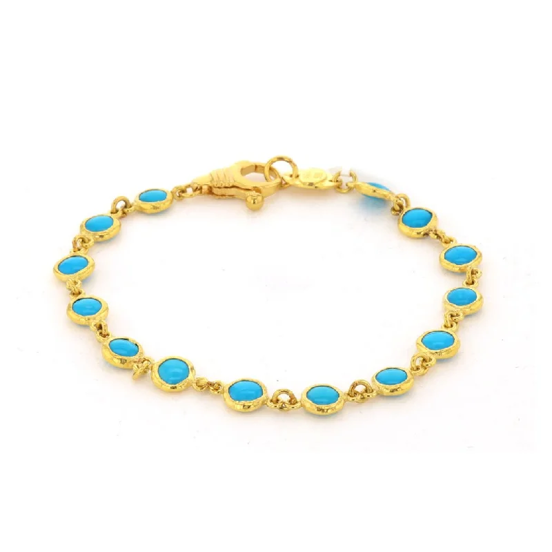 Women customized charm bangles and bracelets -Turquoise Bracelet