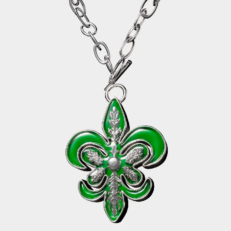 Short necklaces for women -Versailles - Green Necklace