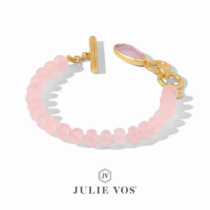 Women sleek bangles and bracelets -Julie Vos The Pink Bracelet