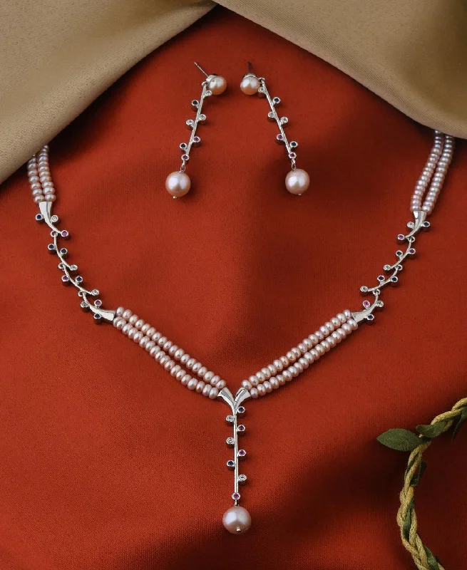 Luxury necklaces for women -Trendy Pearl Necklace Set