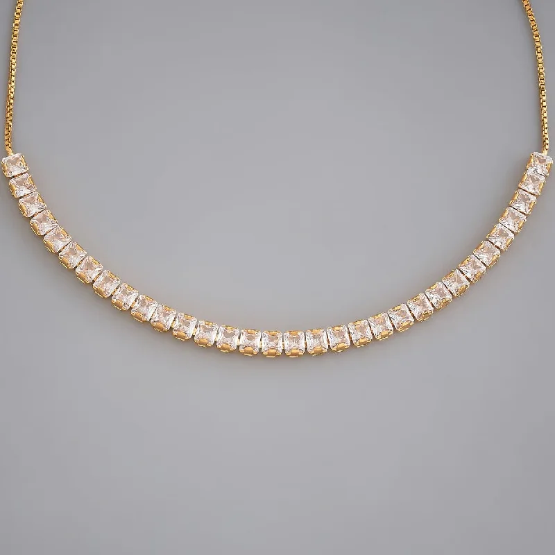 White gold necklaces for women -Trendy Necklace 170989