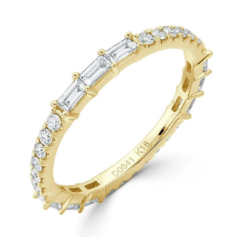 Women ring sets -14k Gold & Diamond Eternity Ring