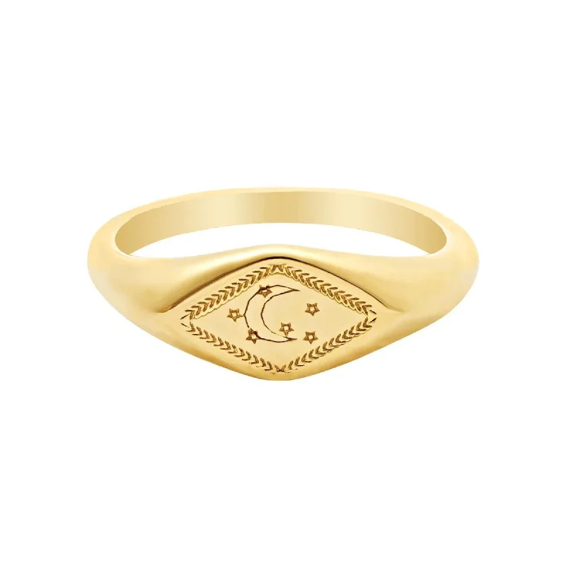 Women adjustable rings -Sweet Dreams Signet Ring