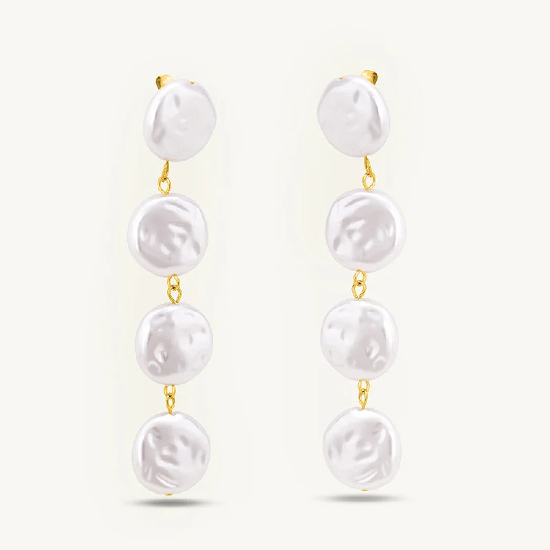 Women fashion earrings -Pearl Drop Earrings