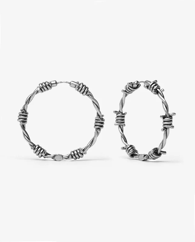 Women statement earrings -Creed Barbed Wire Earrings