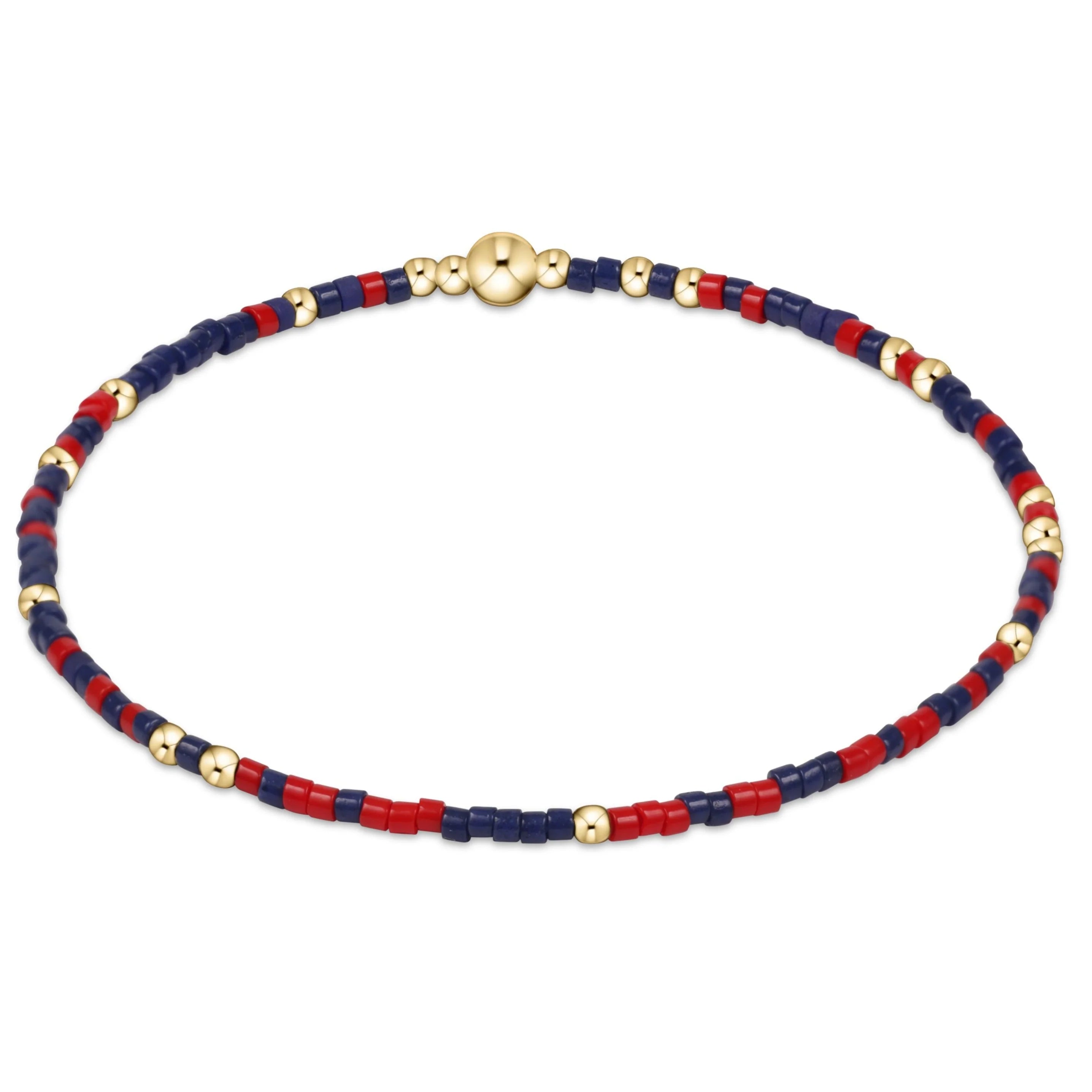 Women fashion bangles and bracelets -enewton 6.25" Gameday Hope Unwritten Bracelet - Matte Navy Bright Red