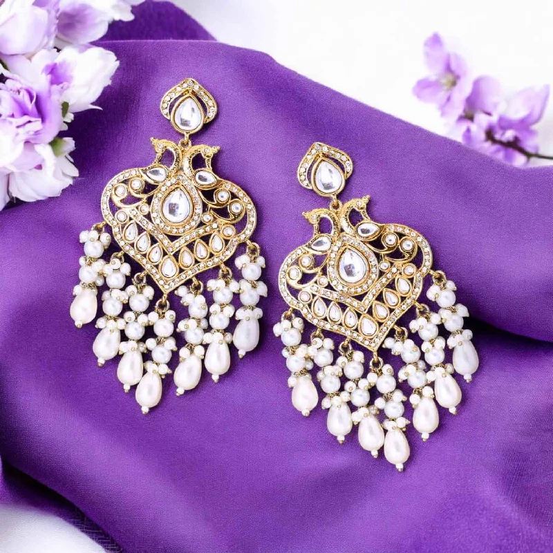 Women trendy earrings -Ivory Parvika Chandbalis