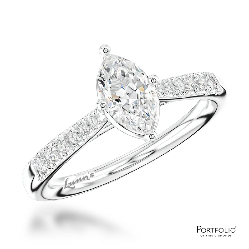 Women handmade rings -Solitaire 0.70ct D SI1 Diamond Platinum Ring