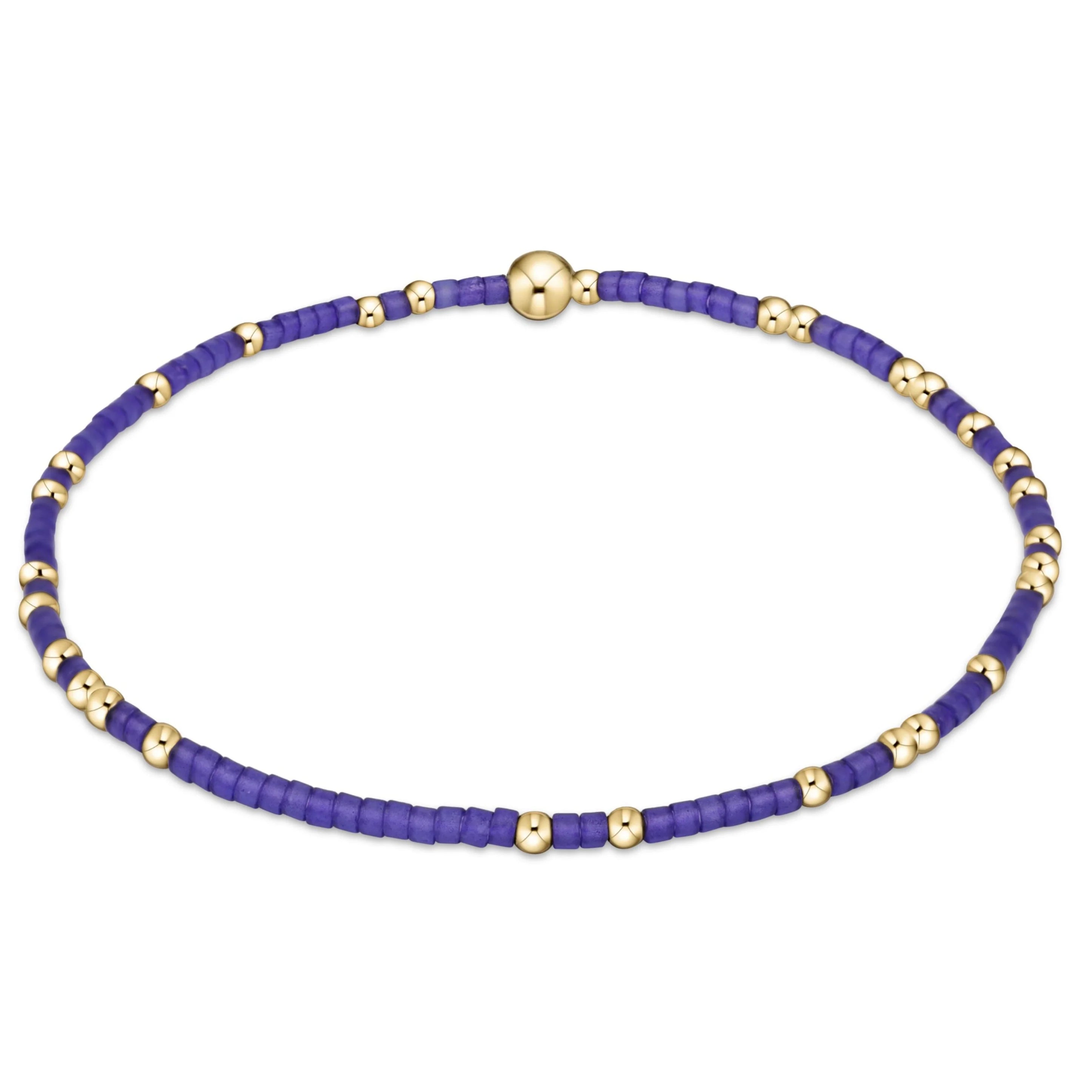 Women beaded bangles and bracelets -enewton 7.25" extends  Gameday Hope Unwritten Bracelet - Deep Purple