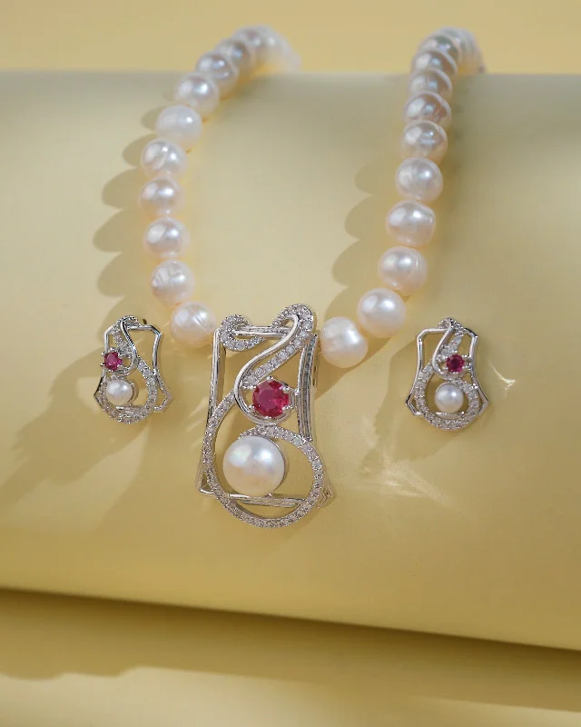 Chain necklaces for women -Trendy Pearl Necklace Sets