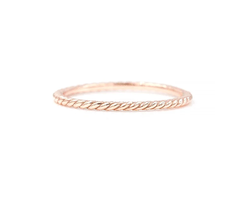 Women statement rings -Twist Stacking Ring