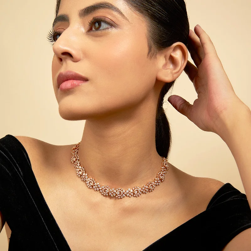 Classic diamond necklaces for women -Zircon Necklace 170176