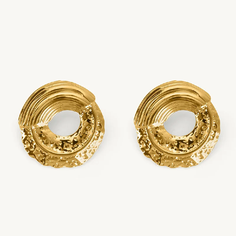 Women luxury earrings -Golden Shards Earrings