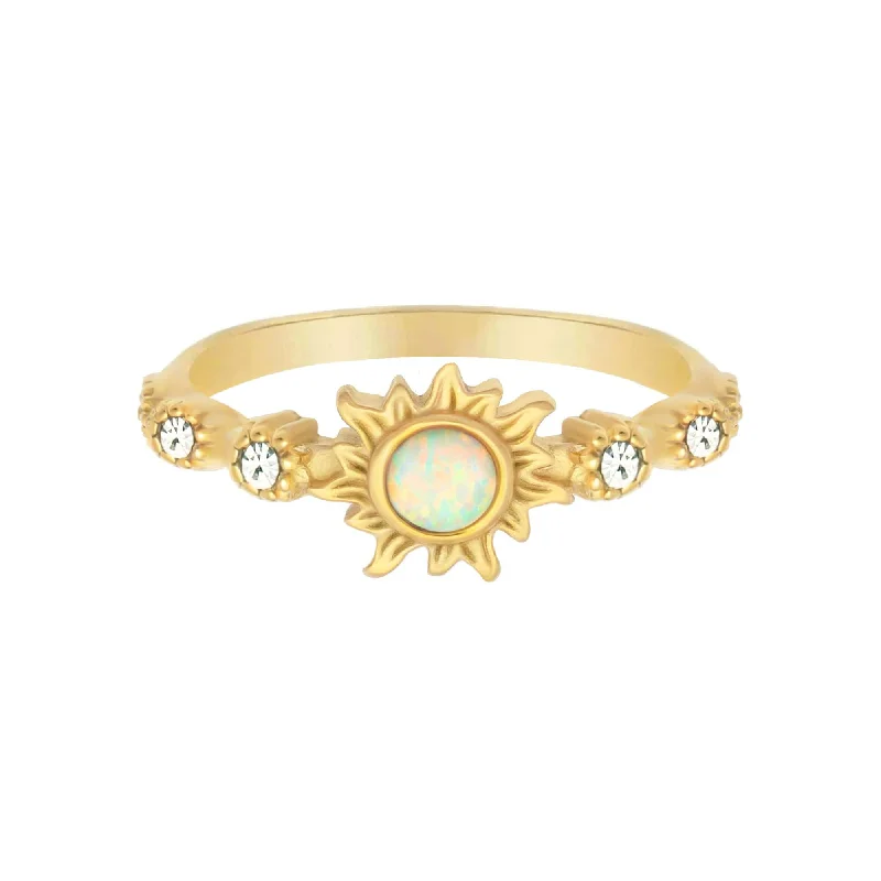 Women stylish rings -Tranquil Opal Ring