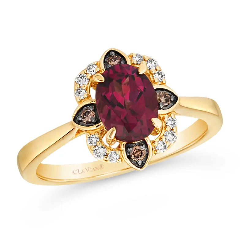 Women statement band rings -Le Vian Raspberry Rhodolite® Ring