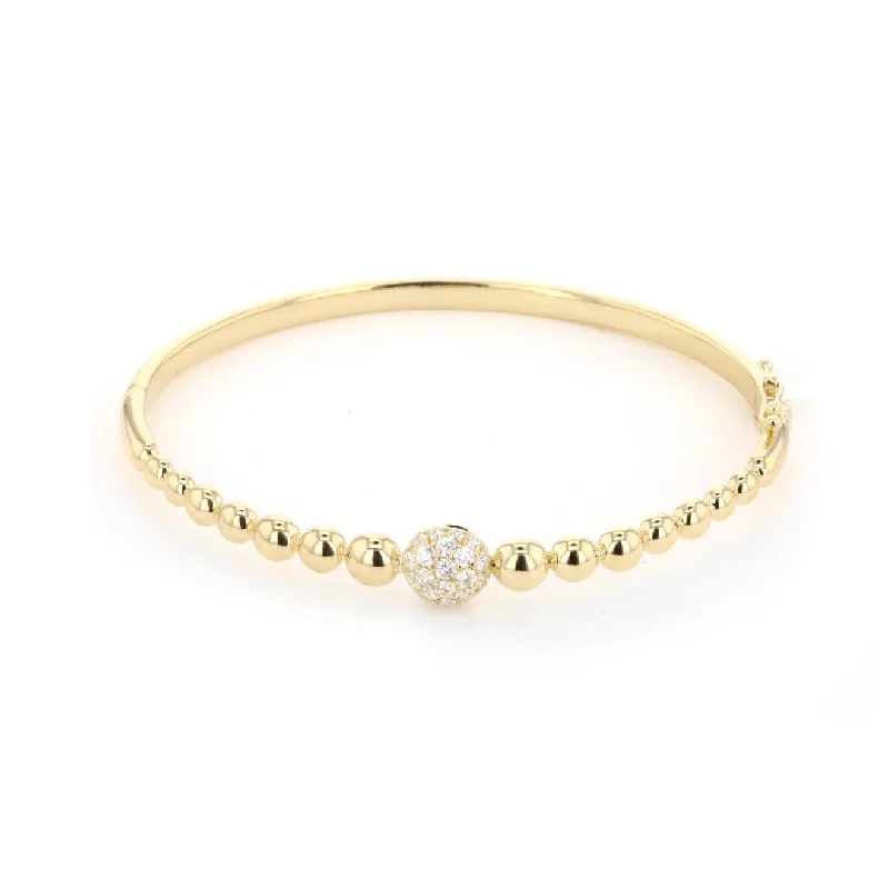 Women elegant cuff bangles and bracelets -0.49 ctw Diamond Bangle Bracelet