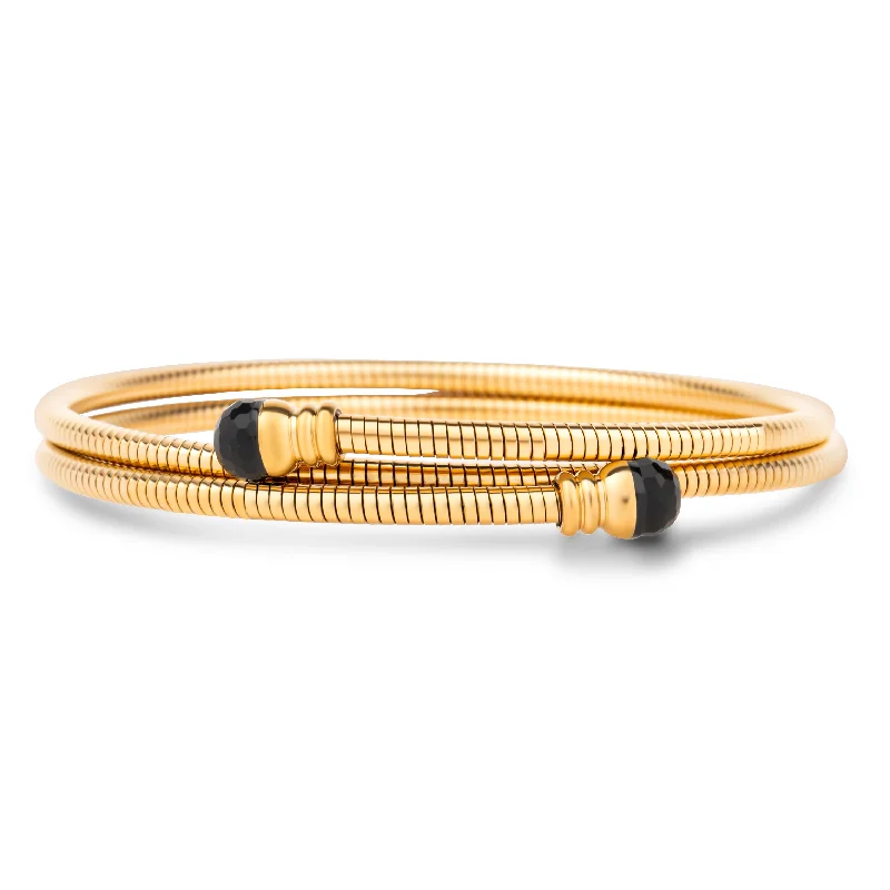 Women dainty bangles and bracelets -Jamelia Coil Wrap Bracelet