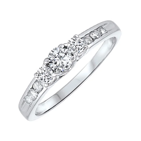 Women wedding and engagement rings -14Kt White Gold Diamond (1/2Ctw) Ring