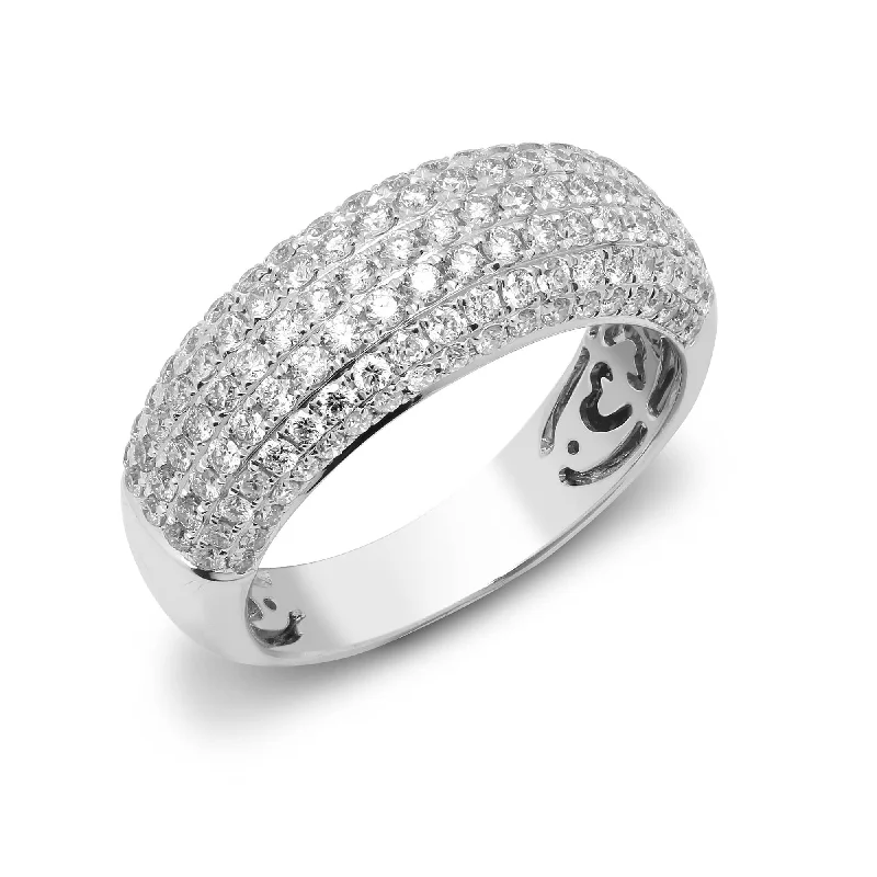 Stylish engagement rings for women -18ct White 1.50ct Diamond Bombay Ring