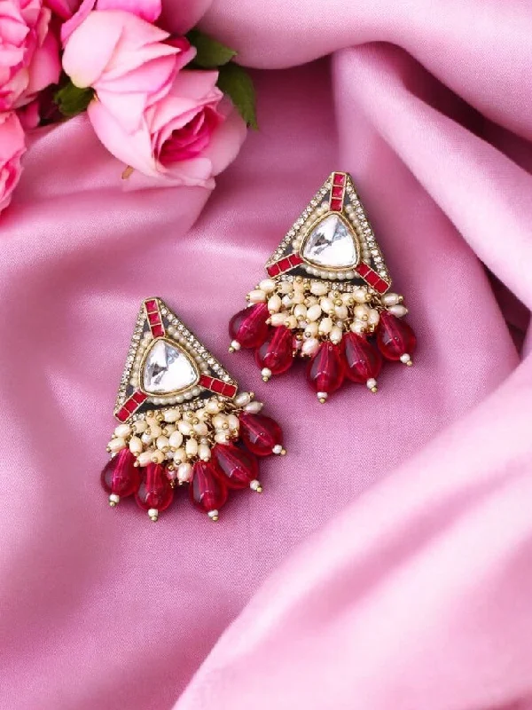 Women diamond stud earrings -Rani Nita Danglers