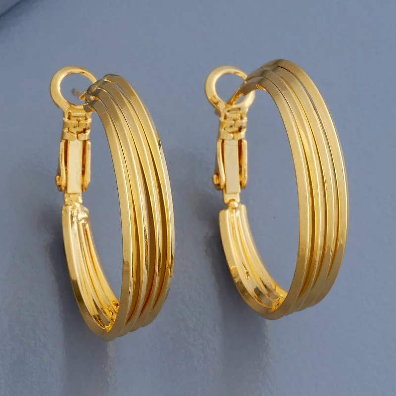 Women mixed metal earrings -Trendy Earring 179182