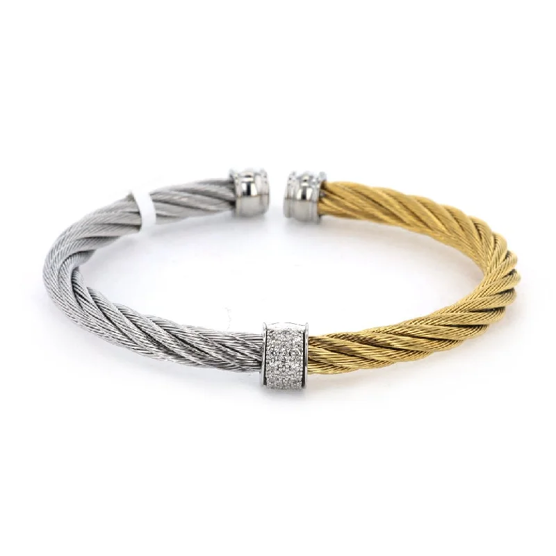 Women stylish bangles and bracelets -0.13 ctw Diamond Bangle Bracelet