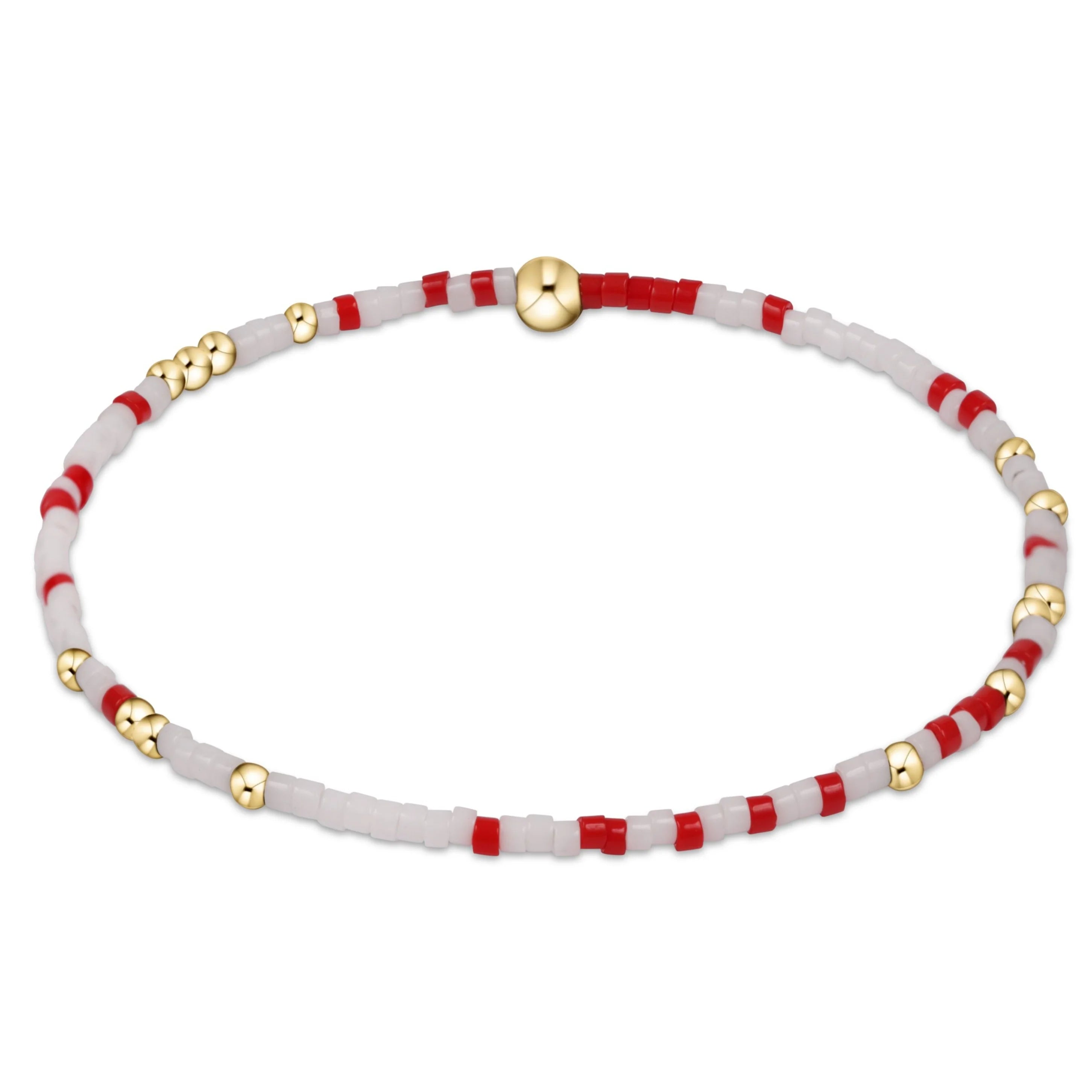 Women double-layered bangles and bracelets -enewton 6.25" Gameday Hope Unwritten Bracelet - Bright Red White