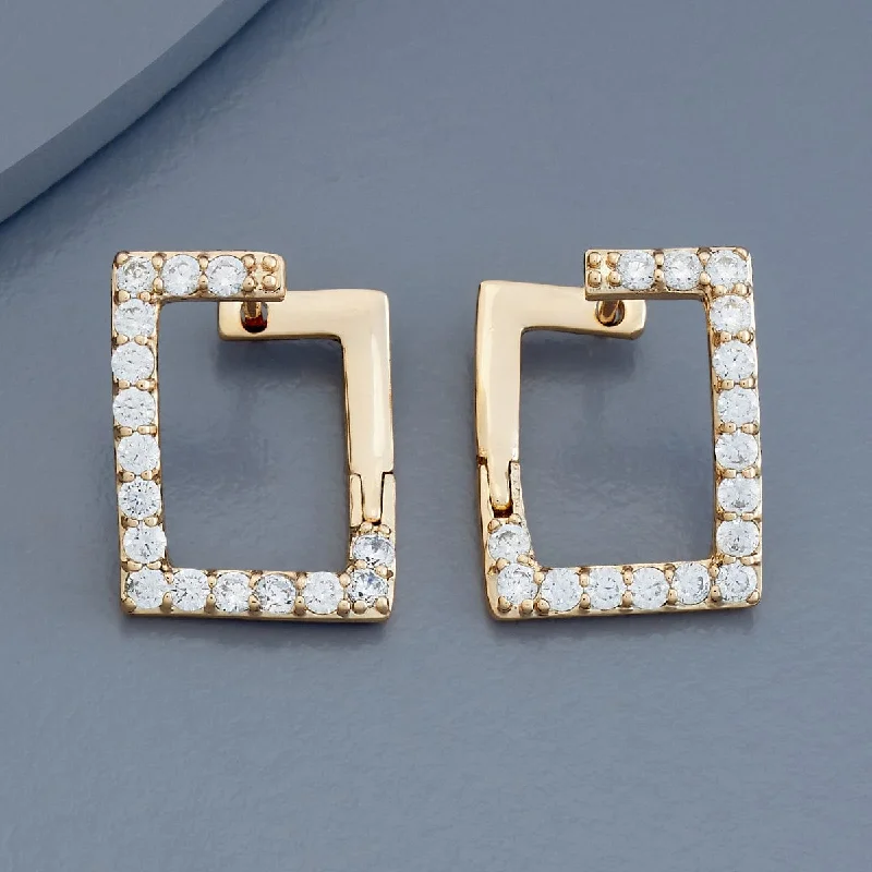 Women gemstone hoop earrings -Trendy Earring 179638