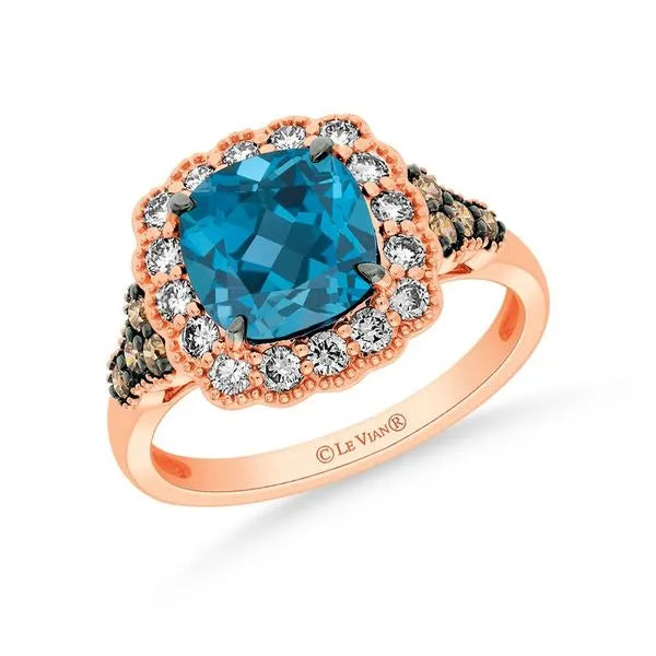 Women sapphire rings -Le Vian Chocolatier® Deep Sea Blue Topaz™ Ring