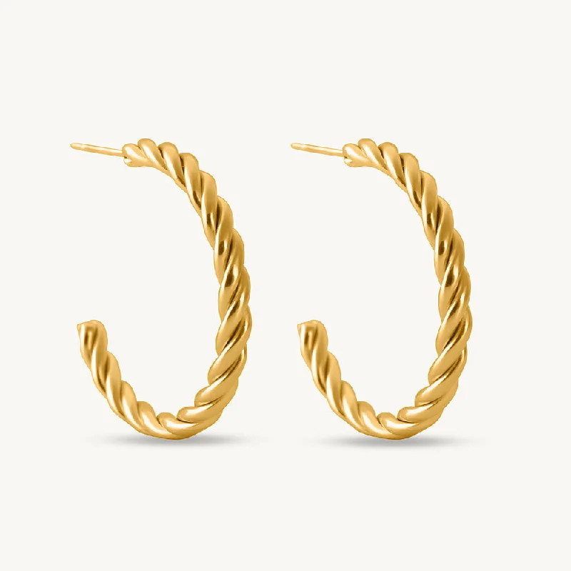 Women lightweight earrings -Spiral Arc Earrings