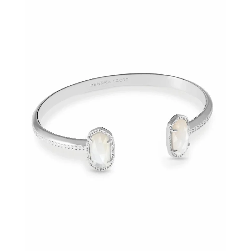 Women simple bangles -Kendra Scott Elton Cuff Bracelet in Ivory Mother-of-Pearl