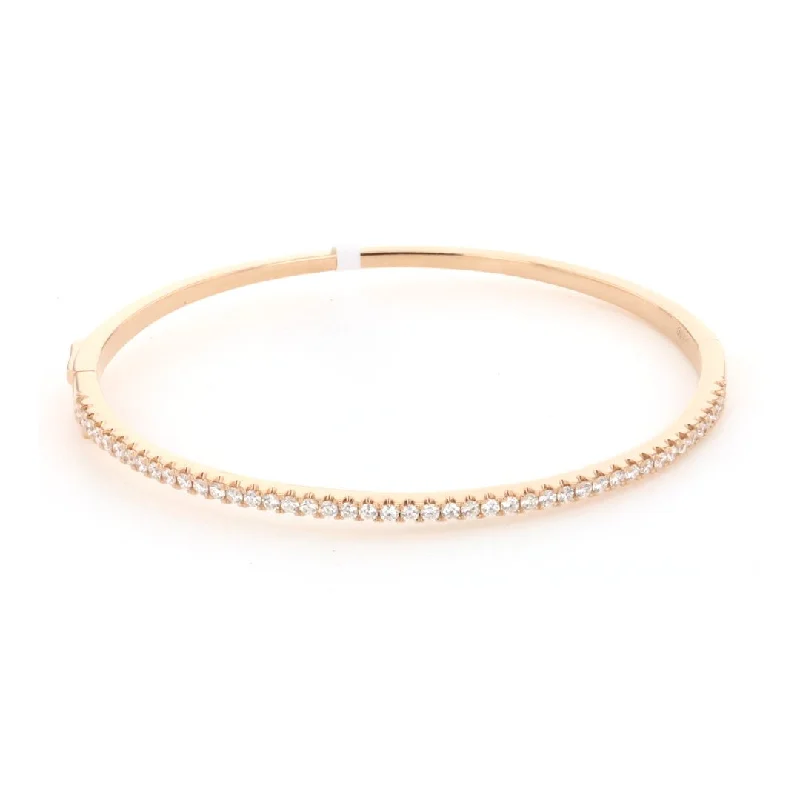 Women handcrafted bangles and bracelets -0.85 ctw Diamond Bangle Bracelet