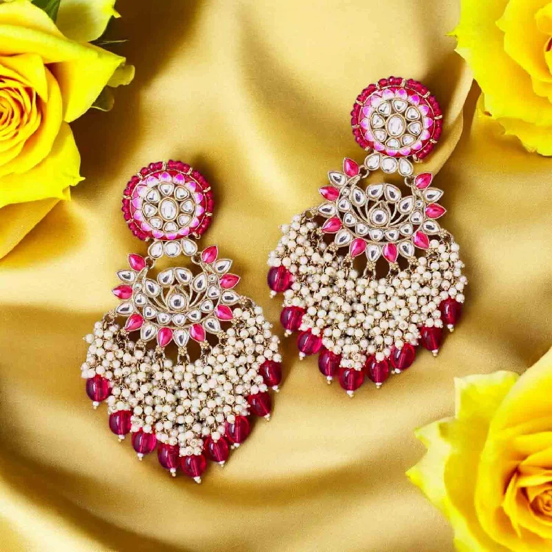 Women emerald earrings -Rani Shalani Chandbalis