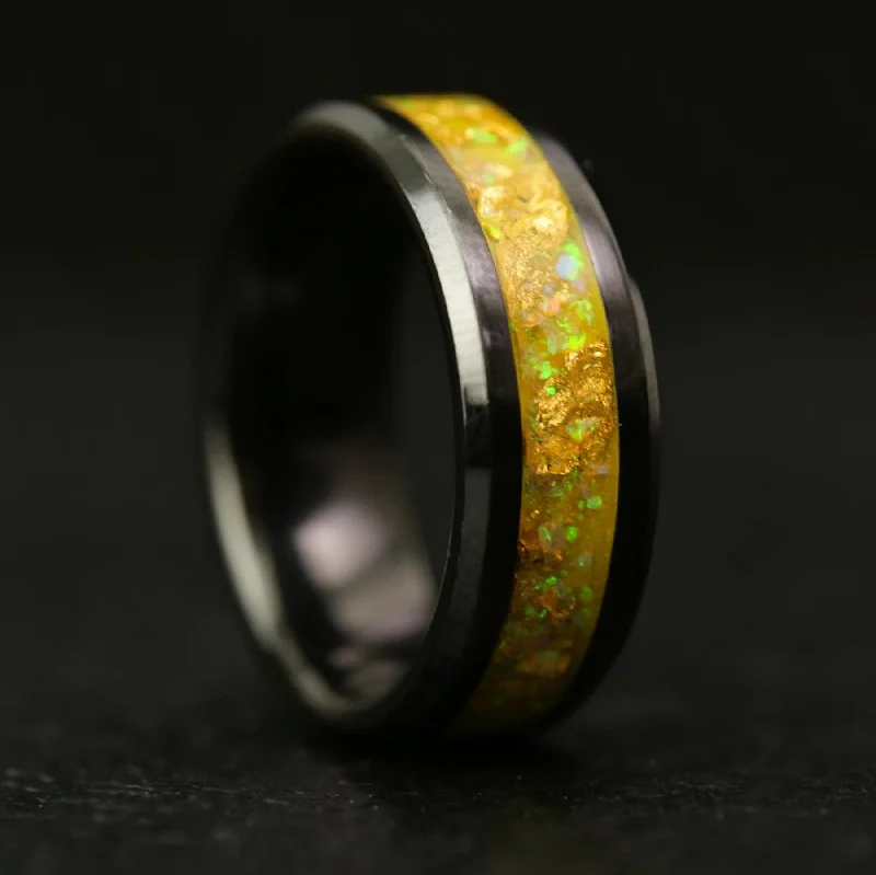 Women classic rings -Solar Radiance Glowstone Ring