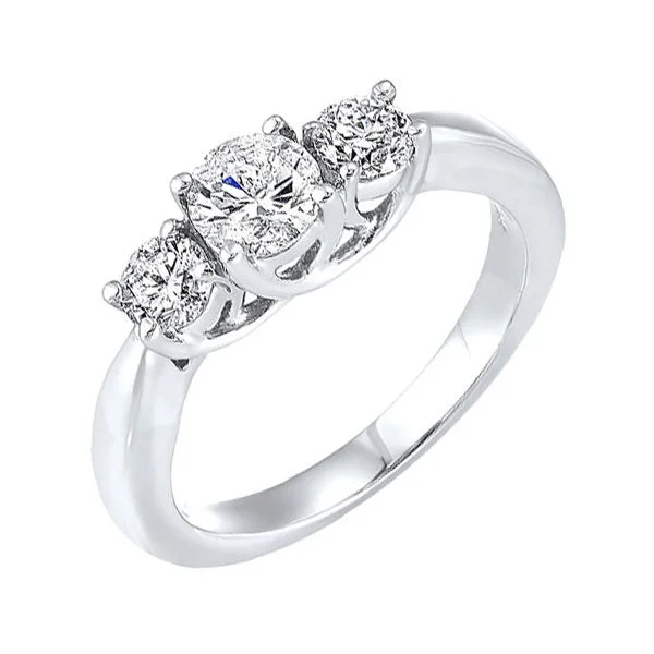 Women unique engagement rings -14Kt White Gold Diamond (1/2Ctw) Ring