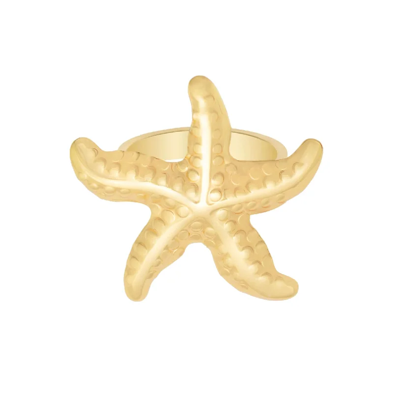 Women adjustable rings -Viola Starfish Ring