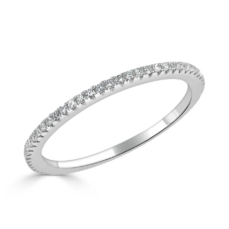 Women stackable rings -14k Gold & Diamond Eternity Ring