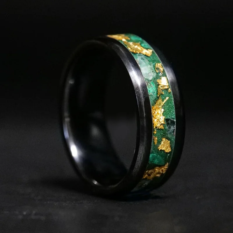 Diamond rings for women -Royal Emerald Glowstone Ring