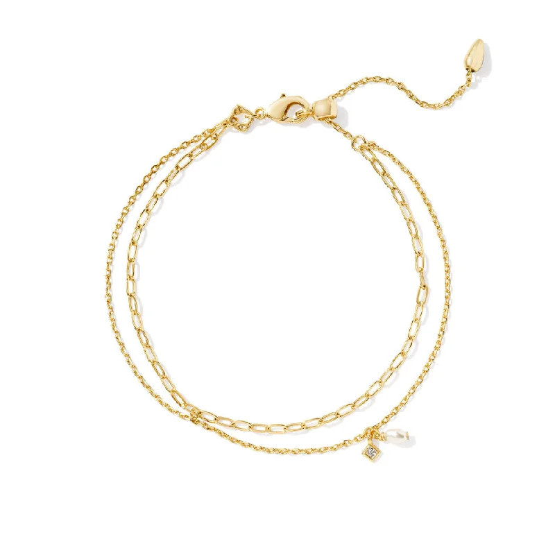 Diamond bangles and bracelets for women -Kendra Scott Eve Multi Strand Bracelet