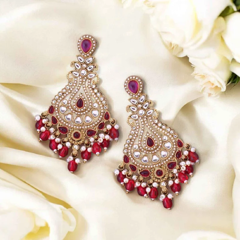 Women clip-on earrings -Rani Maalika Chandbalis