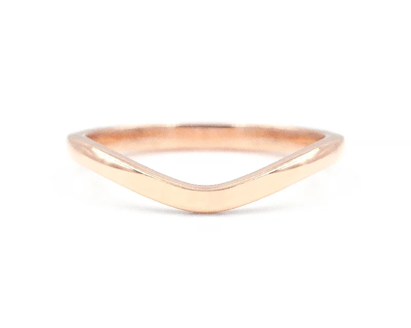 Gold rings for women -1.8mm Curve Band