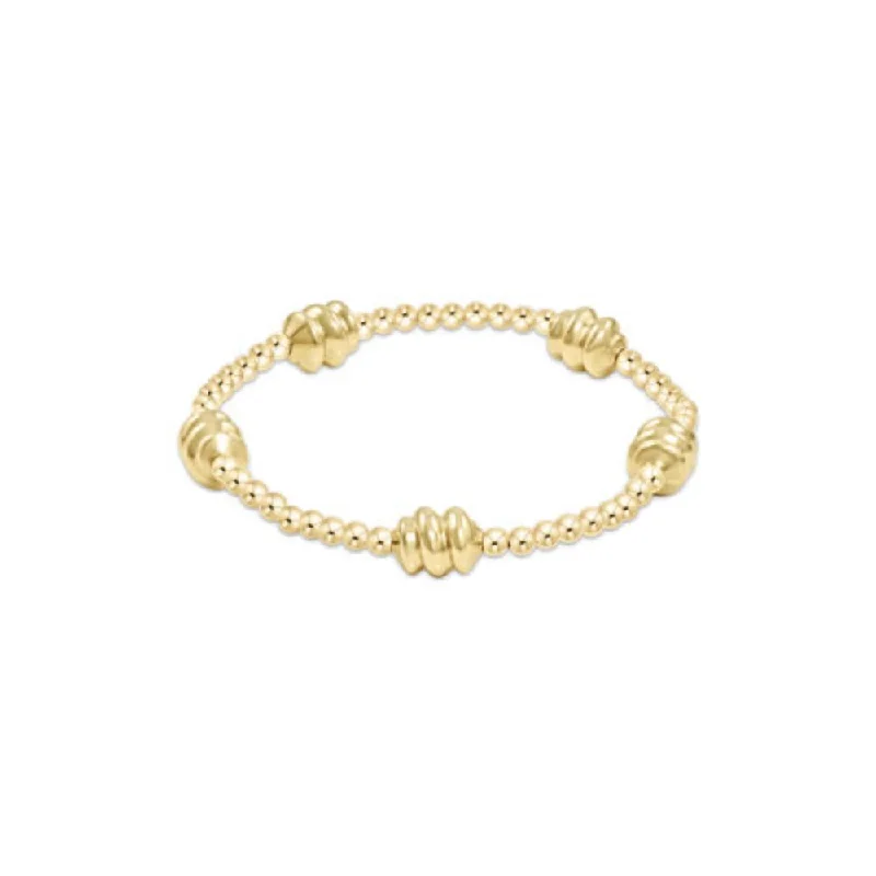 Women gold-plated bangles and bracelets -enewton 7.25" extends - Admire Gold 3mm Bead Bracelet - Gold