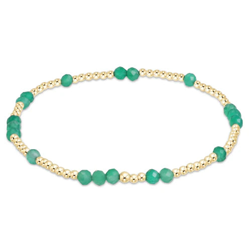 Women pearl bangles and bracelets -enewton 6.25" Hope Unwritten Gemstone Bracelet - Fall/Winter 2024 - Green Onyx