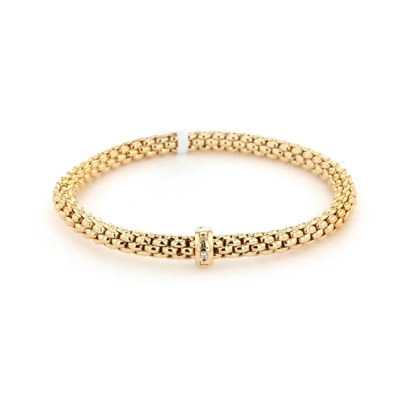 Women beaded bangles and bracelets -0.01 ctw Diamond Stretch Bracelet