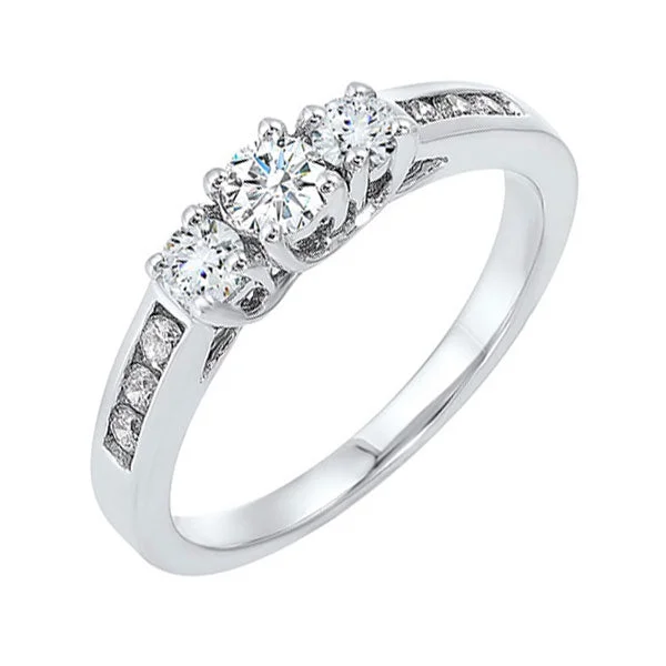 Women diamond rings -14Kt White Gold Diamond (1/2Ctw) Ring