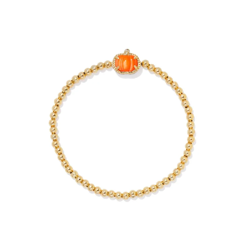 Women vintage charm bangles and bracelets -Kendra Scott Pumpkin Stretch Bracelet