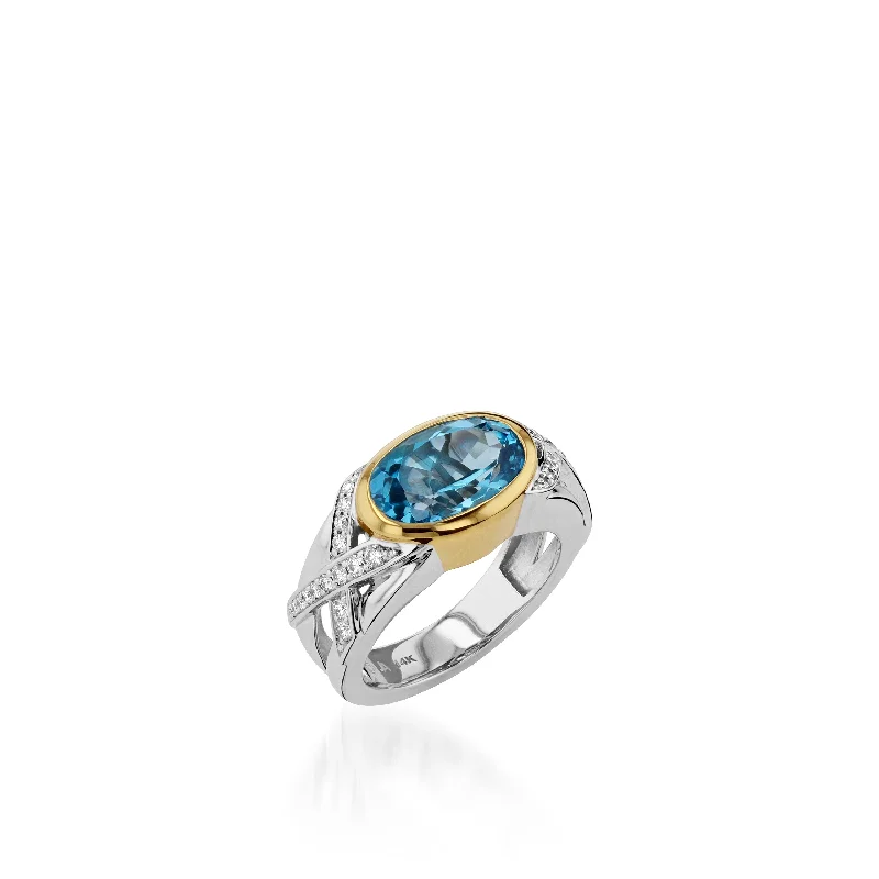 Women multi-stone rings -Paris X/O Gemstone Ring