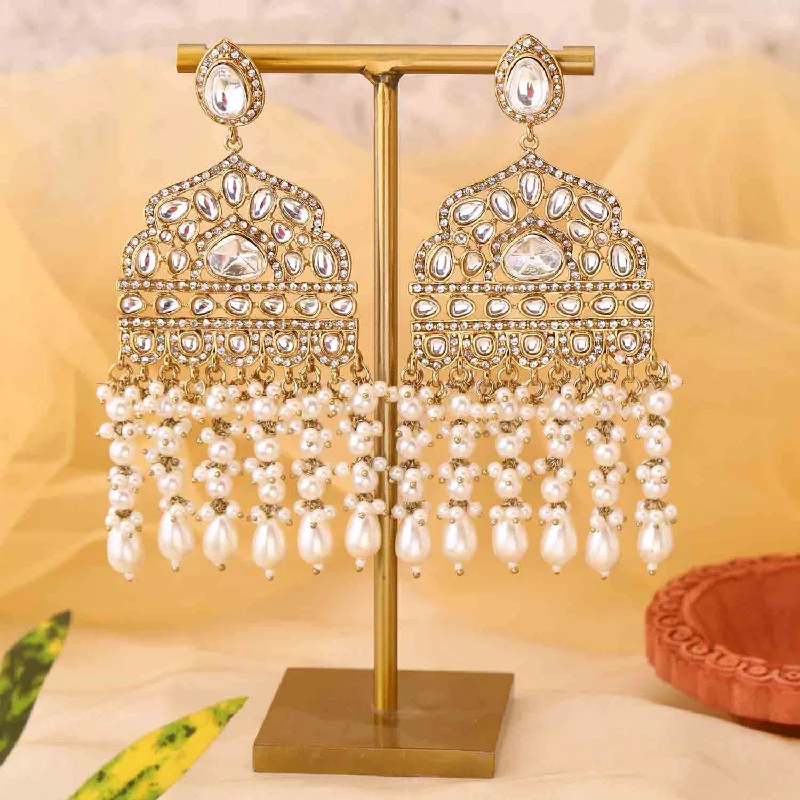 Women modern earrings -Ivory Ashuni Chandbalis